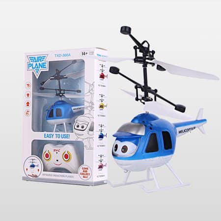 Hélicoptère à induction infrarouge modèle pour enfant