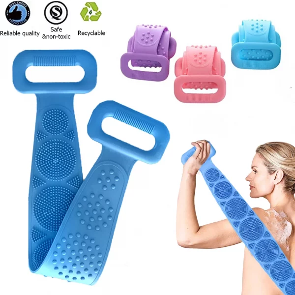 Brosse de corps de dos de silicone