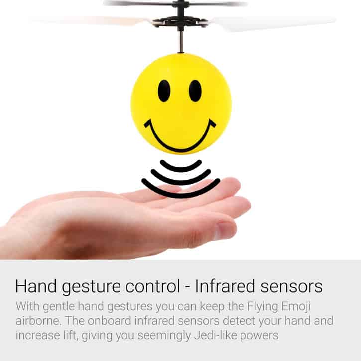 Flying Smiley Emoji Toy Hélicoptère Jouet