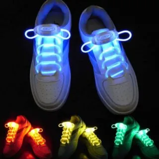 Lacets LED colorés pour chaussures