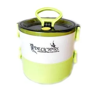 Lunch Box Isotherme 2 Compartiments avec Couvercle - Vert