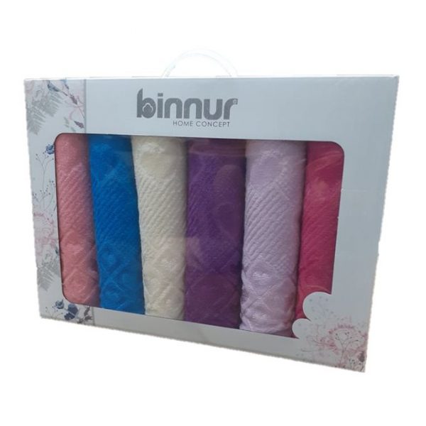Lot de 6 serviettes de bain binnur