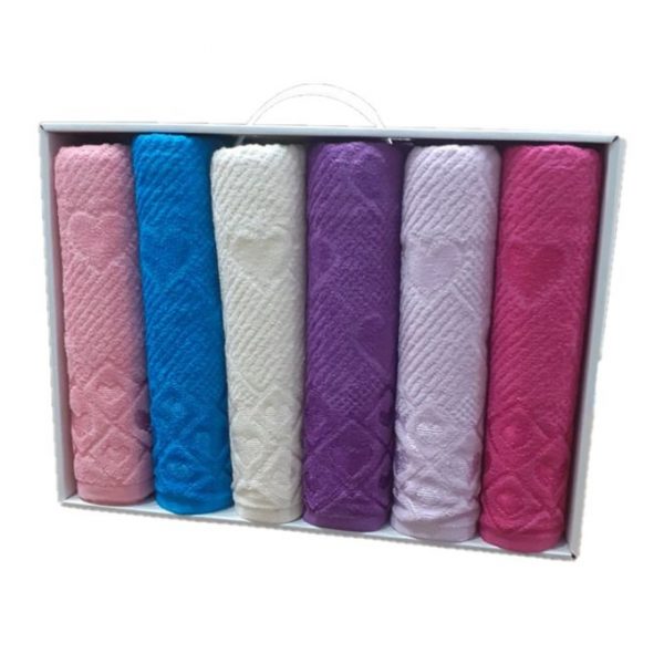 Lot de 6 serviettes de bain binnur