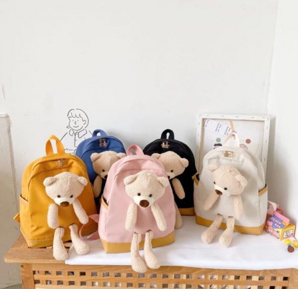 Sac à dos pour bébé de 3 à 8 ans, sac de rangement en peluche avec des animaux de dessin animé mignons