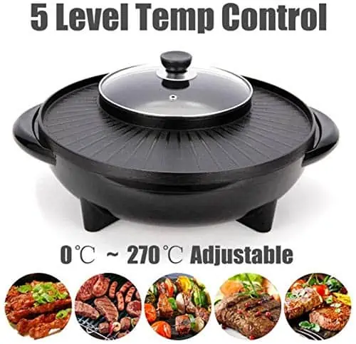 Cuisinière à barbecue double style BBQ au style coréen