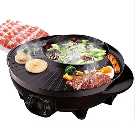 Cuisinière à barbecue double style BBQ au style coréen