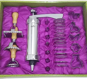 ARTC 30Pcs Cookie Press Icing Gun Machine and Cake Decoration Tools