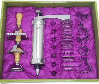 ARTC 30Pcs Cookie Press Icing Gun Machine and Cake Decoration Tools