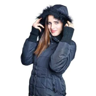 Doudoune pour femmes avec capuche Couleur coffe
