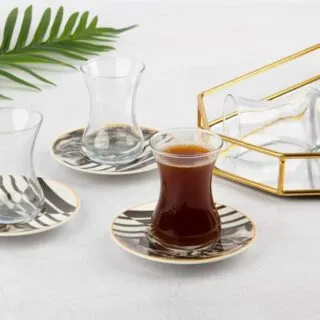 Service à Thé en verre 12 Pièces