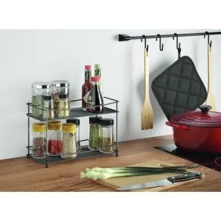 Metaltex Rack de stockage à 2 niveaux LAVA