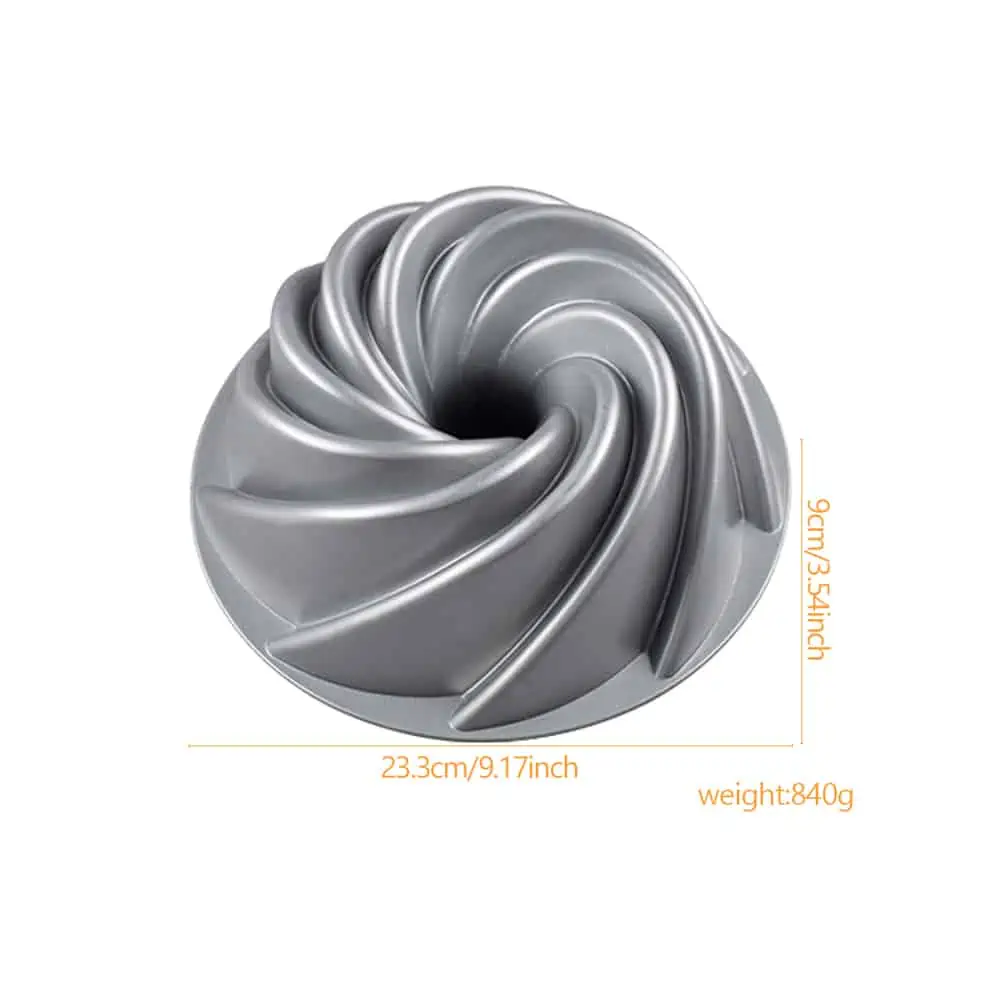 Moule à gâteau antiadhésif en fonte d'aluminium