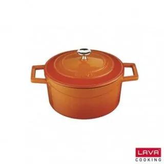 Cocotte ronde en orange