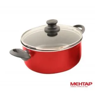 Faitout téflon rouge MARS de diamètre 26 cm