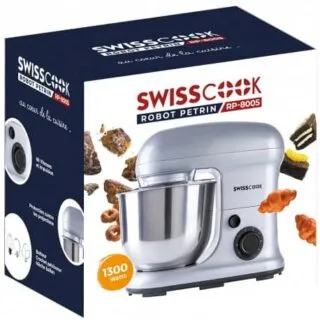 Robot pétrin Gris Swisscook multifonctions 1300 W