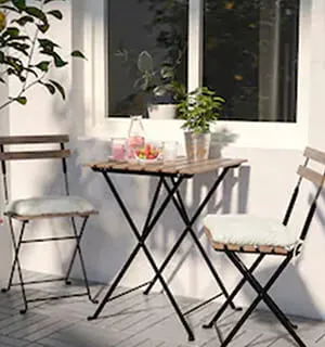 TABLE+2 CHAISES EXTÉRIEUR
