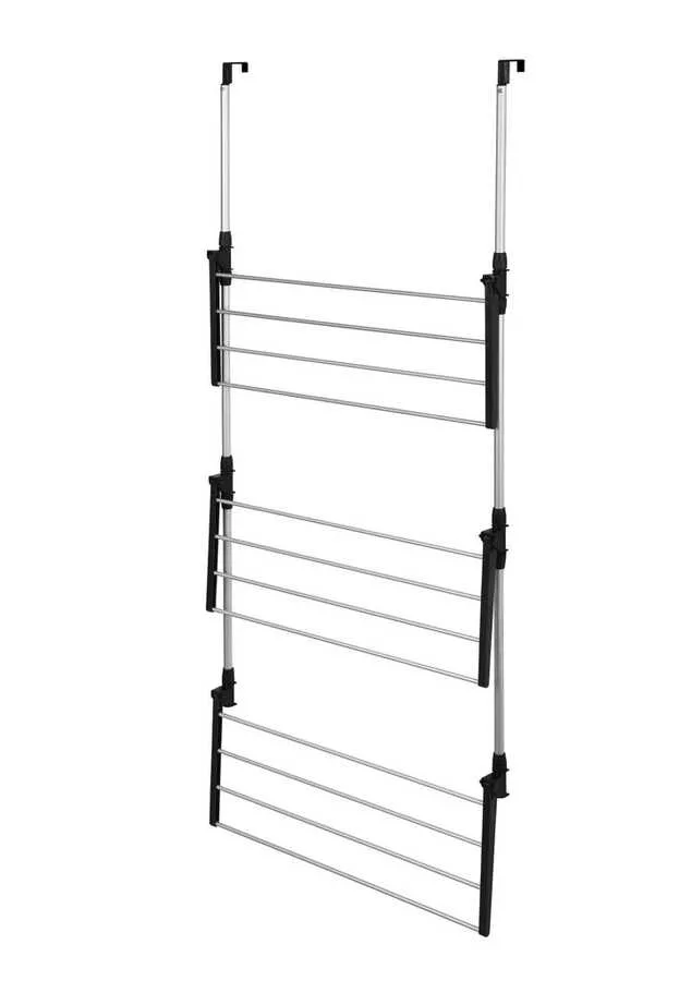 Porte Serviette Pliable À Suspendu En Aluminium - 3 Étages