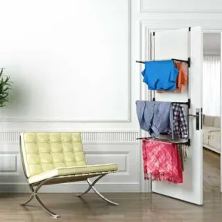 Porte Serviette Pliable À Suspendu En Aluminium - 3 Étages
