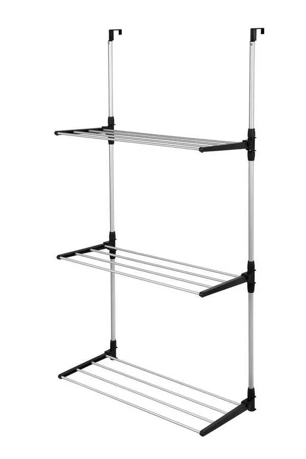 Porte Serviette Pliable À Suspendu En Aluminium - 3 Étages