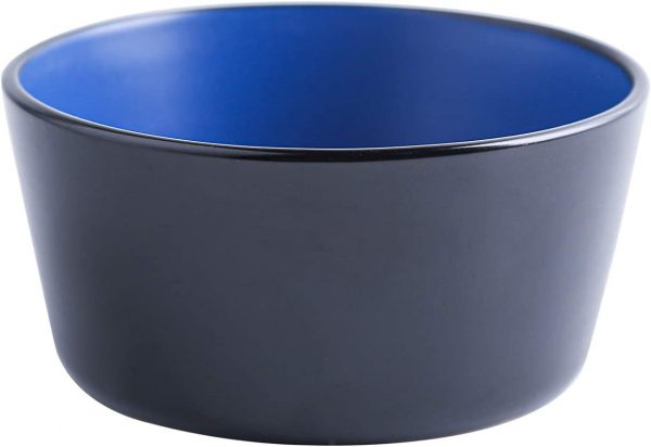 Service de table en céramique pour 4 personnes Bleu/noir