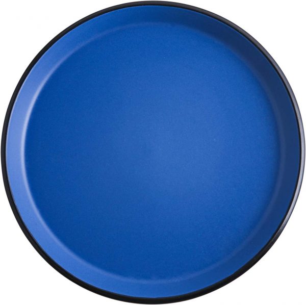 Service de table en céramique pour 4 personnes Bleu/noir