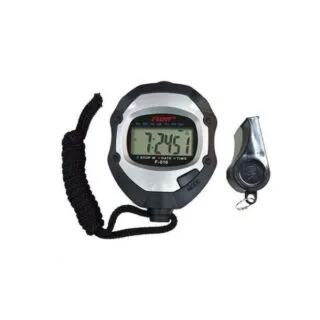 Flott Chronomètre De Sport Avec Sifflet- Noir