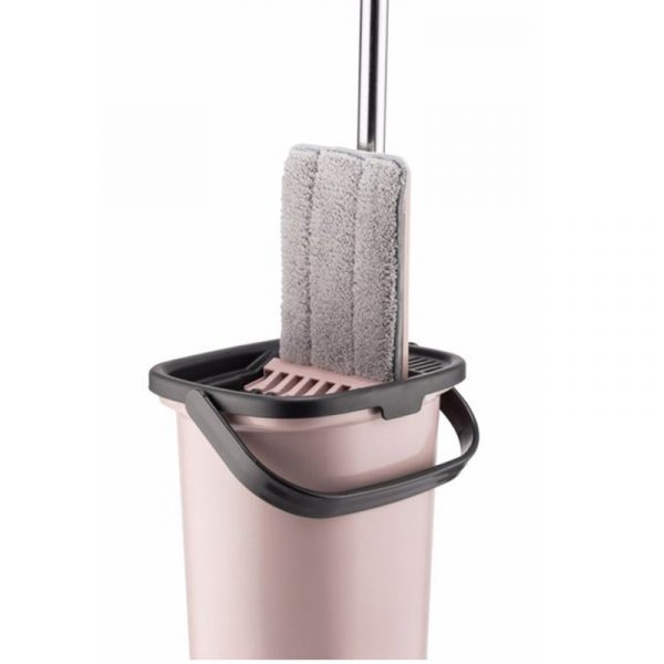 BALAI SILLGECH AVEC SEAU ROSE + 1 SERPILLIÈRES GRATUIT