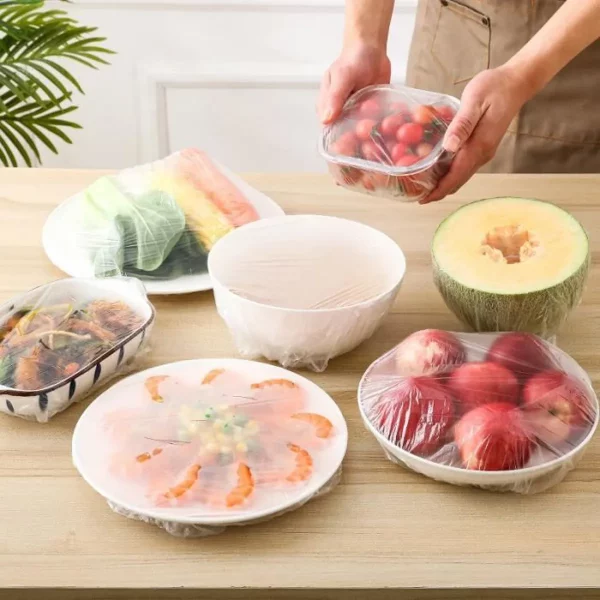 100 pièces couvercles alimentaires jetables