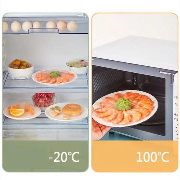 100 pièces couvercles alimentaires jetables