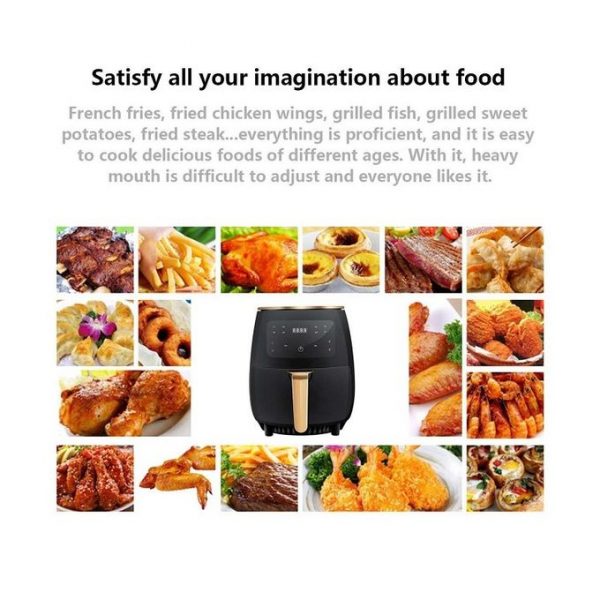 SILVERCREST® S-18 – Air Fryer – Digitale intelligente , grande capacité 6 L, 2400 W (importé)