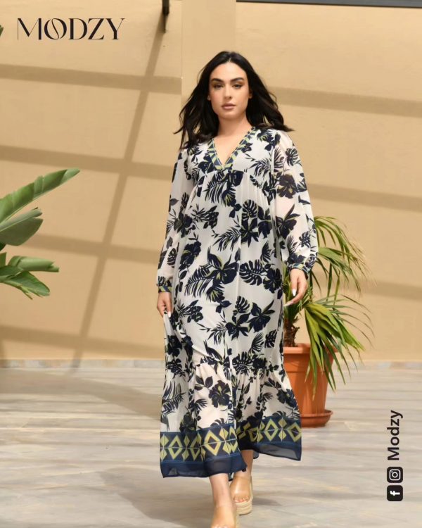 Robe longue imprimée
