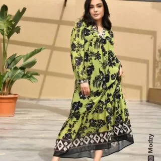 Robe longue imprimée