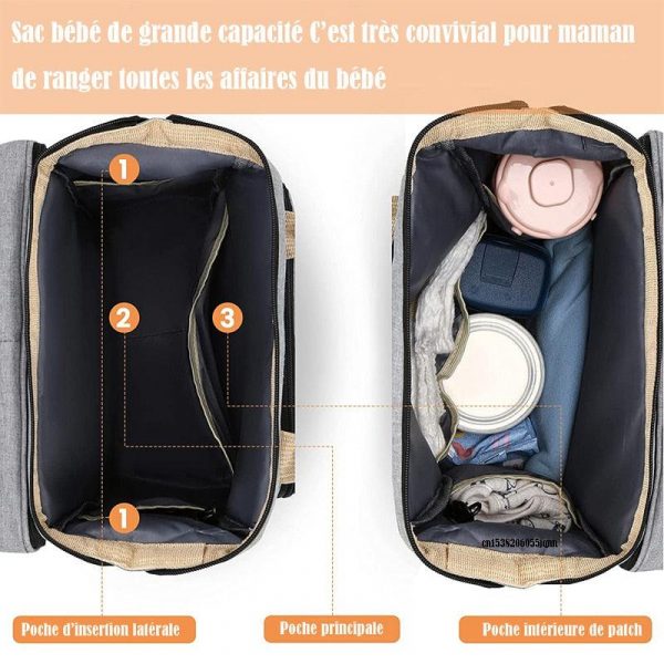 Sac à langer Portable pour bébé, lit de voyage