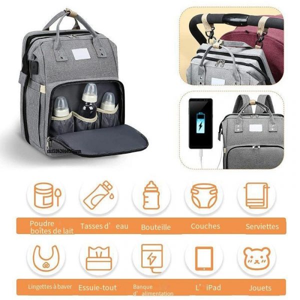 Sac à langer Portable pour bébé, lit de voyage