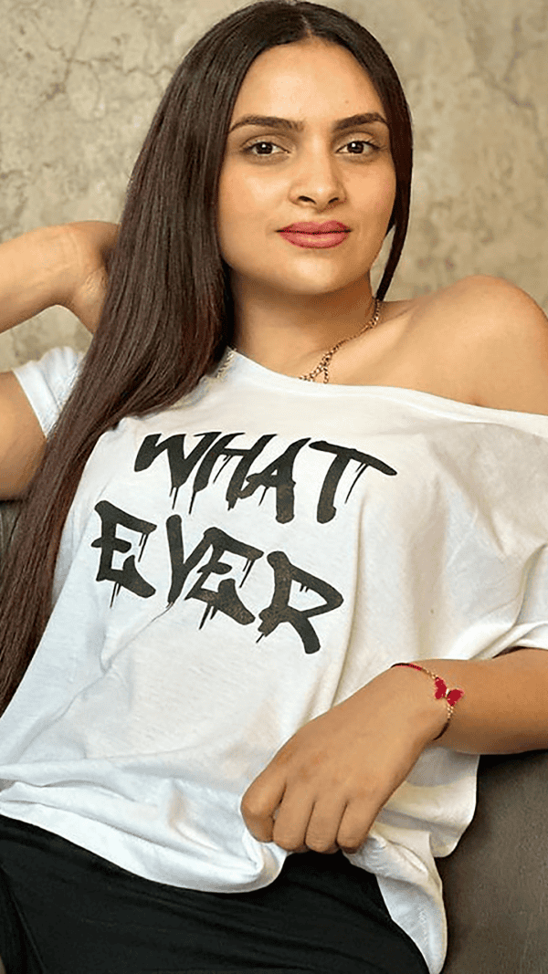 Shirt Col Je m'en Fou Whatever blanc
