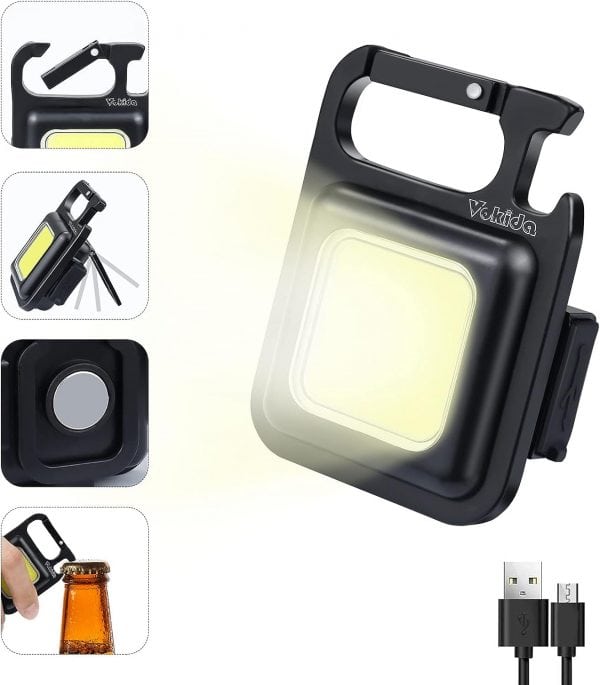 Lampe Led porte clef rechargeable Portable Multifonctionnelle