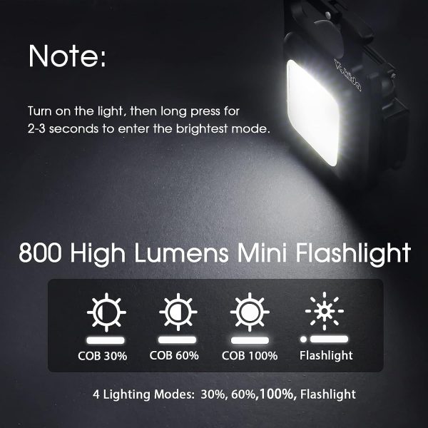 Lampe Led porte clef rechargeable Portable Multifonctionnelle