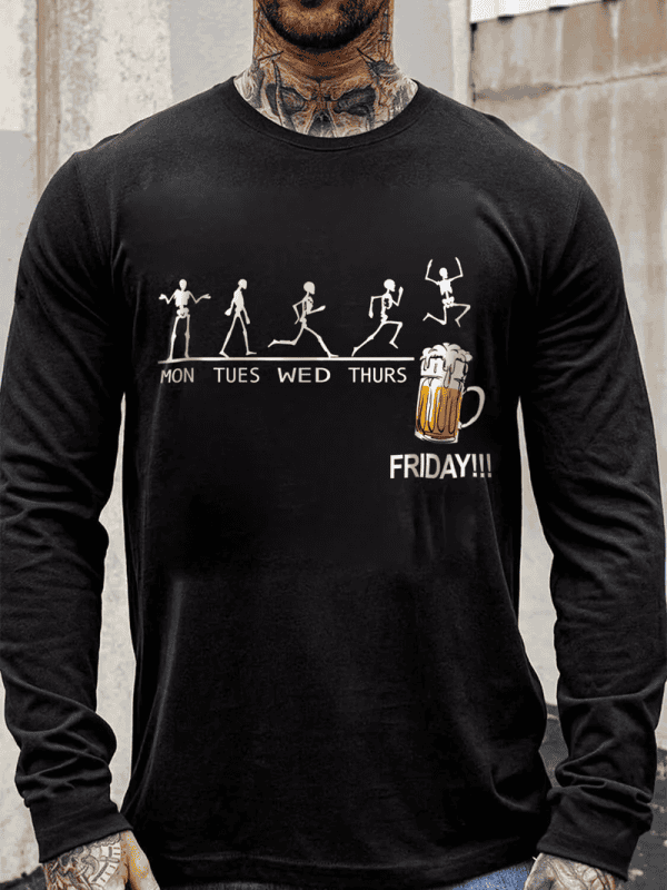 Homme T-shirt Lettre & Imprimé Tête De Mort
