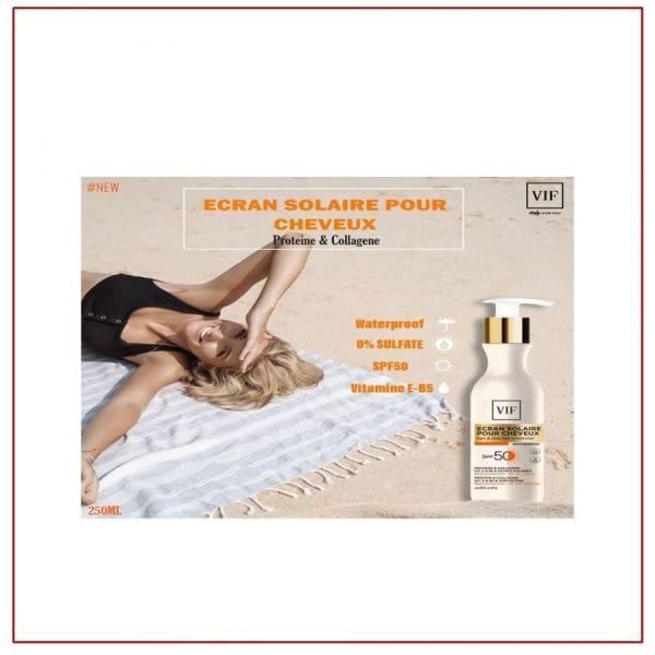 Crème protectrice pour cheveux SPF 50+ 250ml