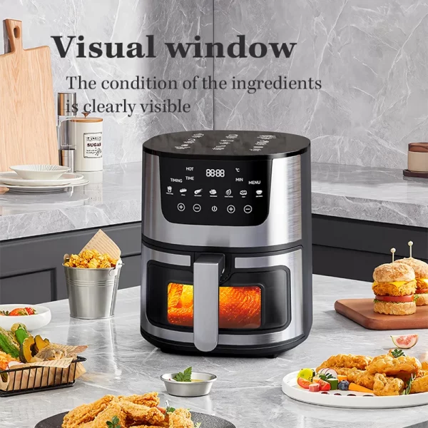 Friteuse à Air Silver Crest 7 litres | 2100 W | Cuisine Saine et Croustillante