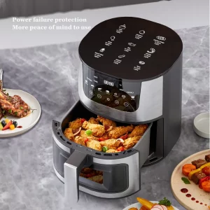 Friteuse à Air Silver Crest 7 litres | 2100 W | Cuisine Saine et Croustillante