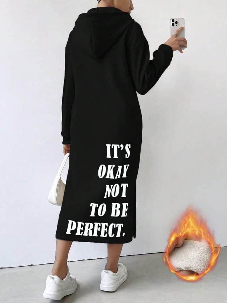 Robe sweat-shirt "It's Okay not to be Perfect".