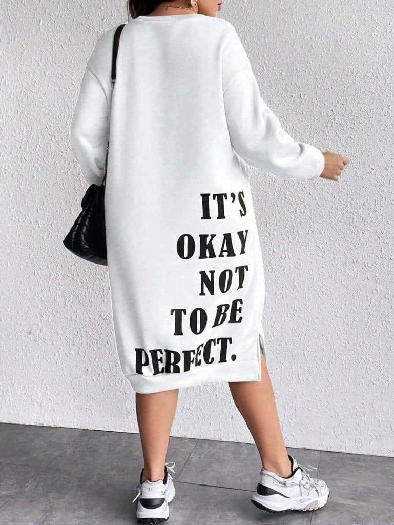 Robe sweat-shirt "It's Okay not to be Perfect".