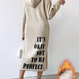 Robe sweat-shirt "It's Okay not to be Perfect".