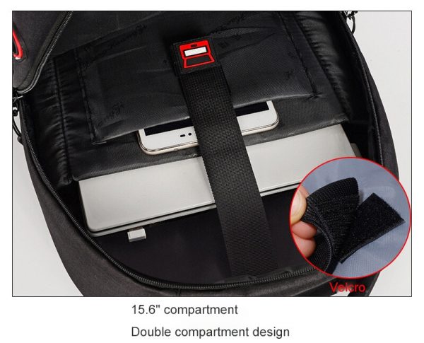 Sac à dos ordinateur, cartable étudiant avec port USB