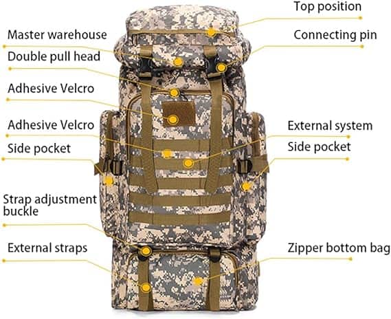Sac à Dos de Randonnée 80L