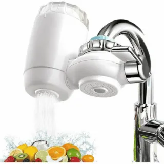 Système de Filtration à Eau pour Robinet - Filtration à 5 Couches - Mode Double Sortie