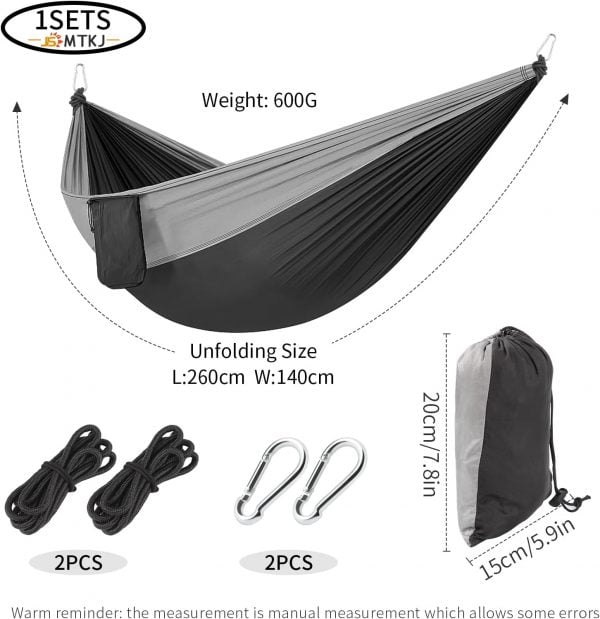 Hamac d'extérieur de Camping, Hamac Ultra-léger de Voyage Camping 200kg pour intérieur, Balcon, extérieur, Voyage, Camping, randonnée