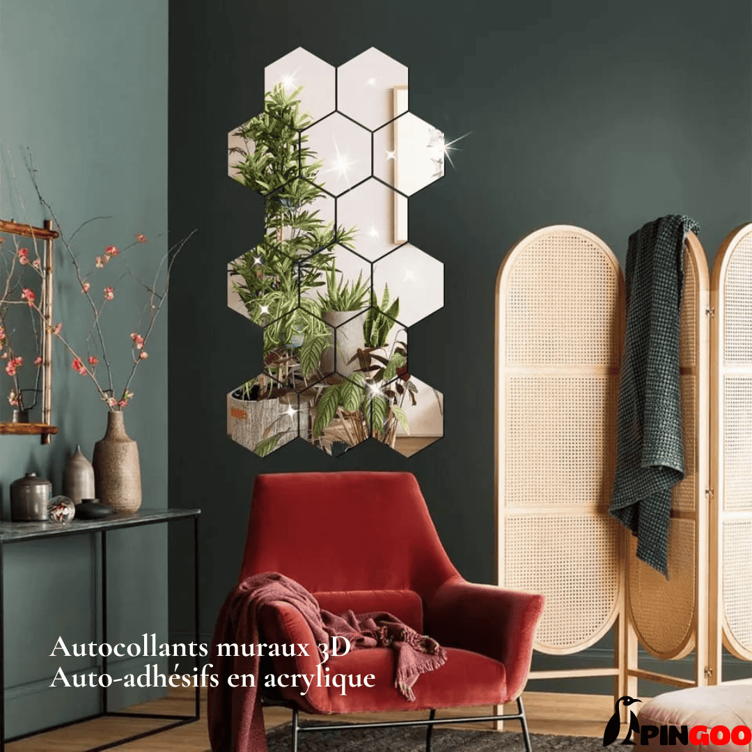 Miroirs Acryliques Hexagonaux: Redéfinissez Votre Espace