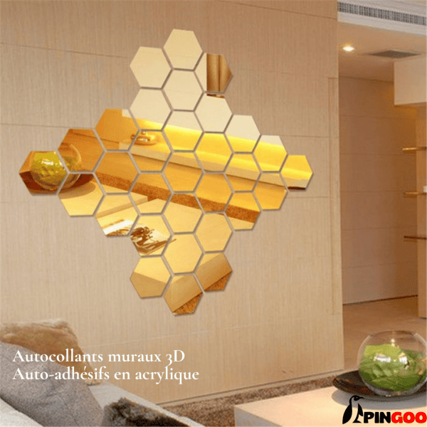 Miroirs Acryliques Hexagonaux: Redéfinissez Votre Espace
